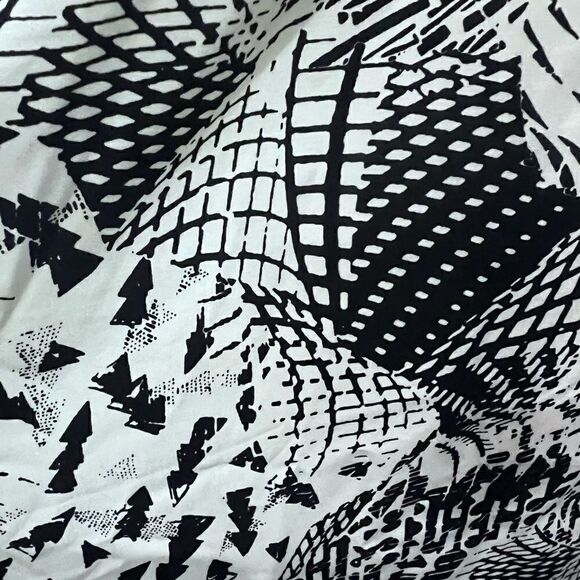 Forever 21 Open Back Asymmetrical Maxi Dress black white size small - Picture 4 of 13